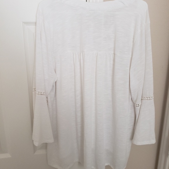 OFF-WHITE LONG SLEEVE BLOUSE - Picture 3 of 4
